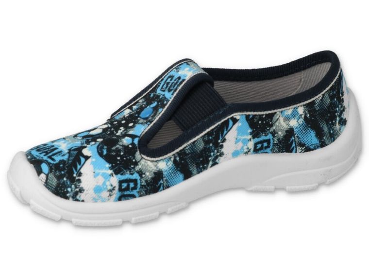 Kapcie chłopięce, niebieskie, Befado