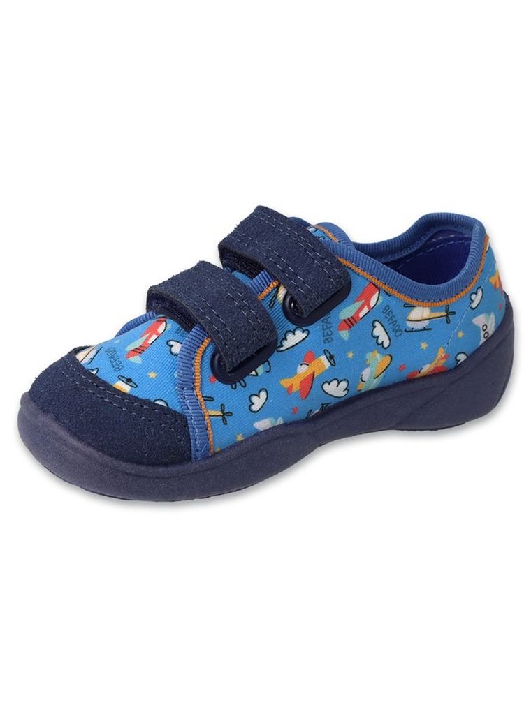 Kapcie chłopięce, niebieskie, Befado