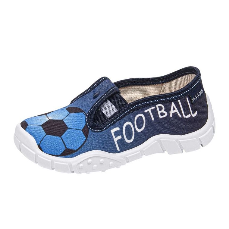 Kapcie chłopięce, niebieskie, Leo, Vi-Gga-Mi