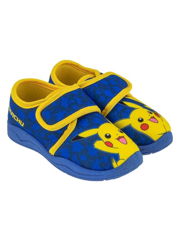 Kapcie chłopięce, niebieskie, Pokemon, Otaro