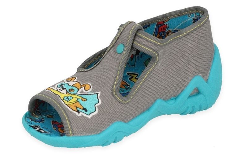 Kapcie chłopięce, szare, Befado