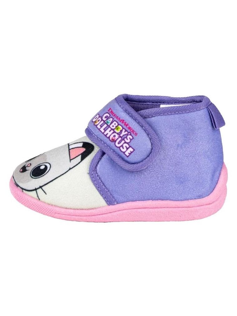 Kapcie dziewczęce, fioletowe, Koci Domek Gabi, Cerda