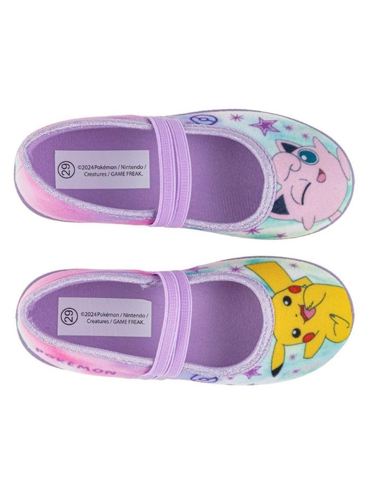 Kapcie dziewczęce, fioletowe, Pokemon, Otaro