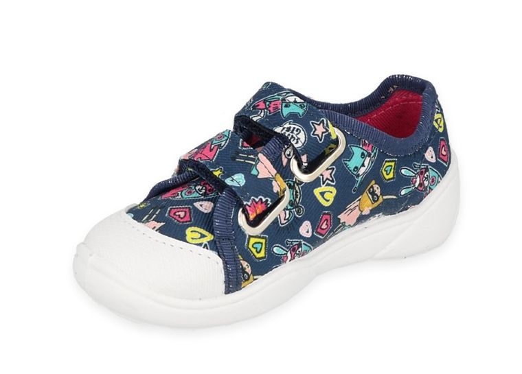 Kapcie dziewczęce, granatowe, Befado