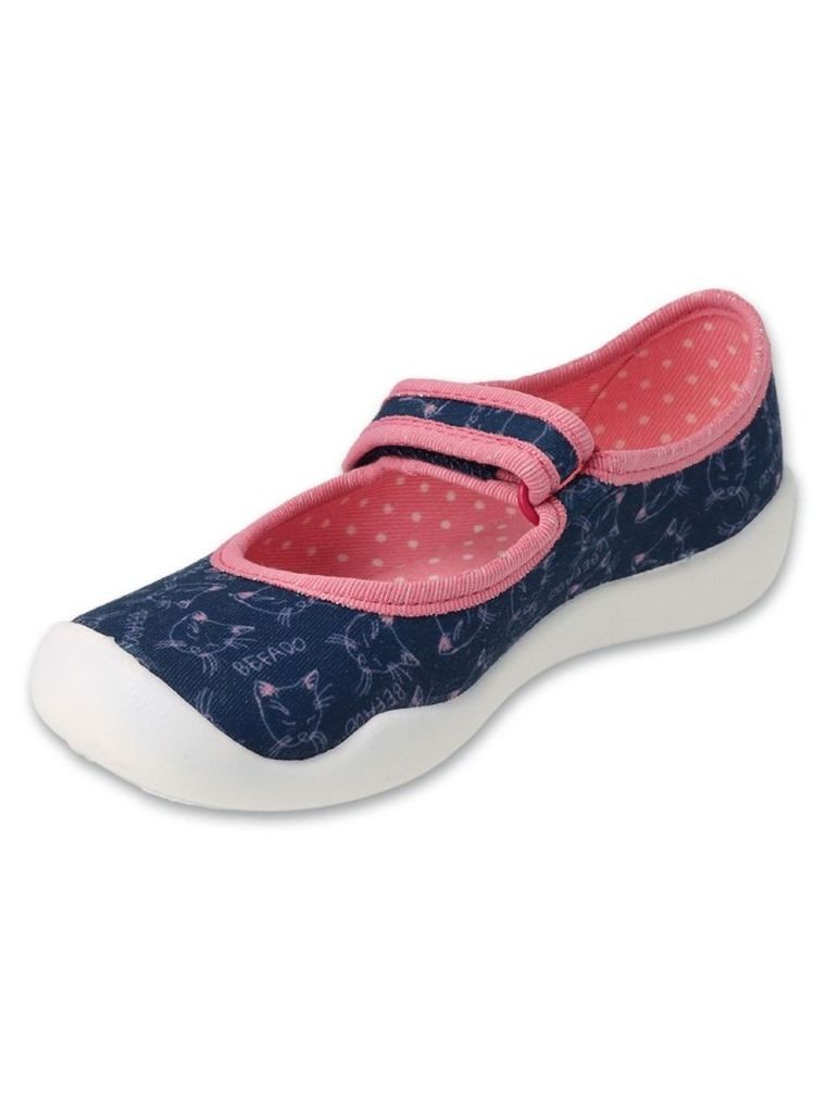 Kapcie dziewczęce, granatowe, Befado