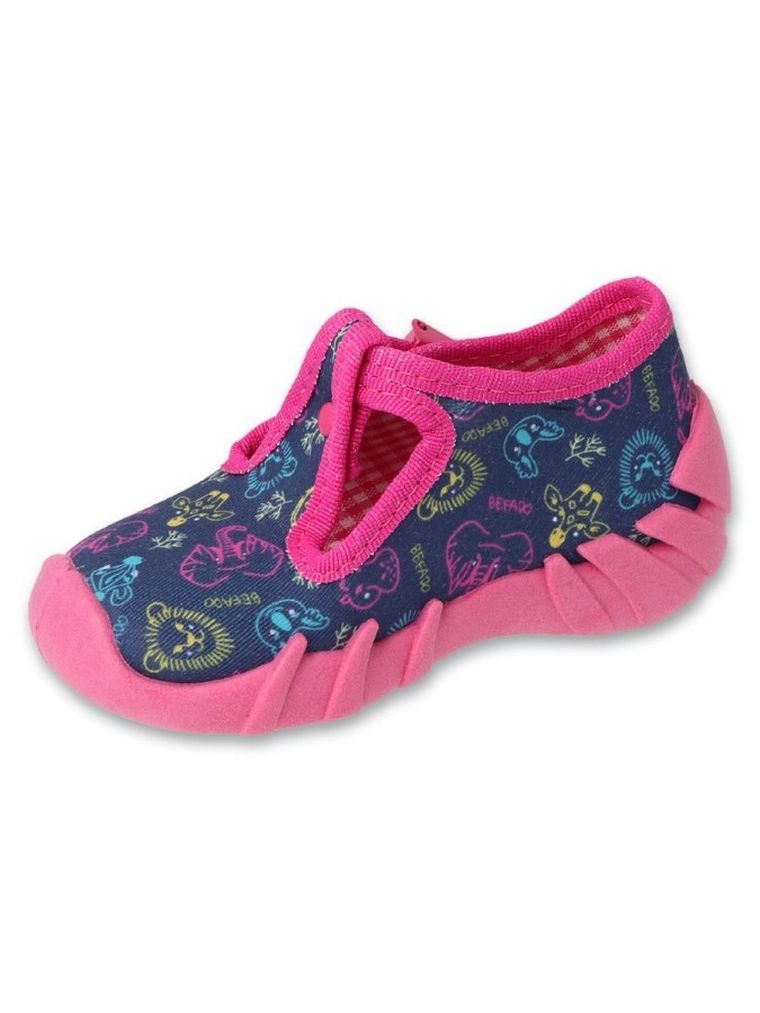 Kapcie dziewczęce, granatowe, Befado