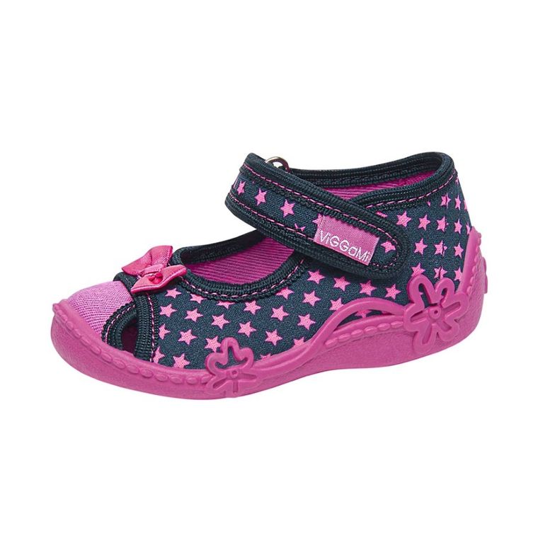 Kapcie dziewczęce, granatowe, Blanka, Vi-Gga-Mi