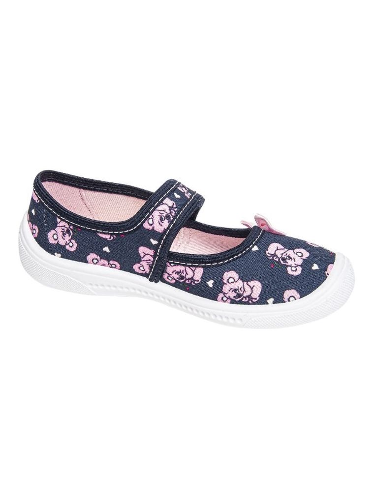 Kapcie dziewczęce, granatowe, Vi-GGa-Mi