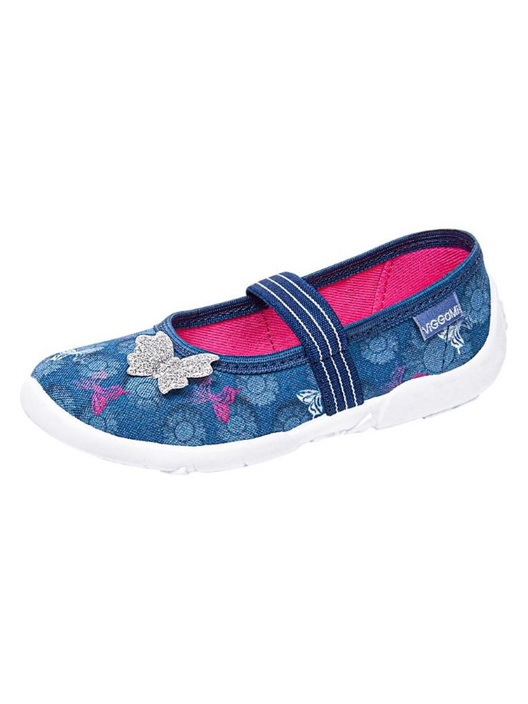 Kapcie dziewczęce, niebieskie, Jenny, Vi-GGa-Mi