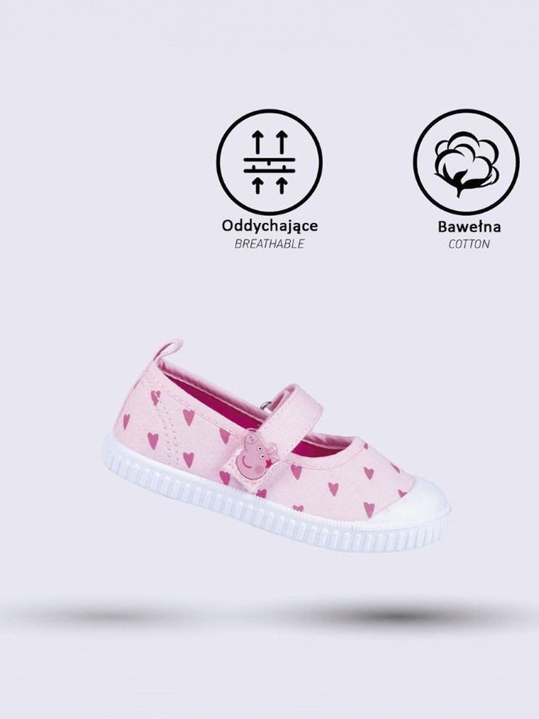 Kapcie dziewczęce, różowe, Świnka Peppa, Cerda