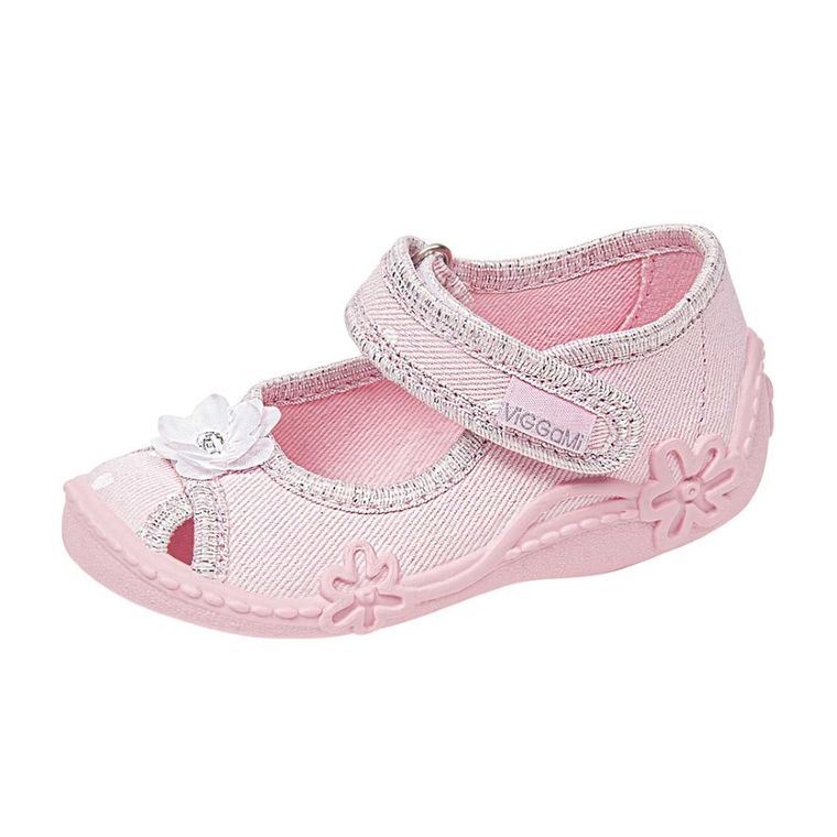 Kapcie dziewczęce, różowe, Zulka, Vi-Gga-Mi