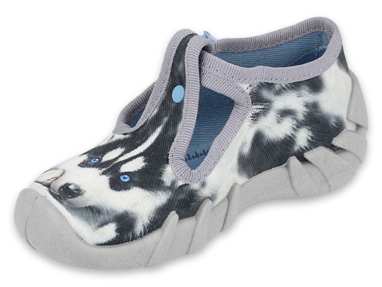 Kapcie dziewczęce, szare, Befado