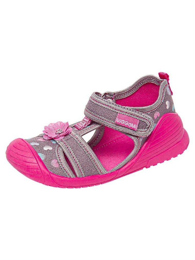 Kapcie dziewczęce, szare, Vi-GGa-Mi