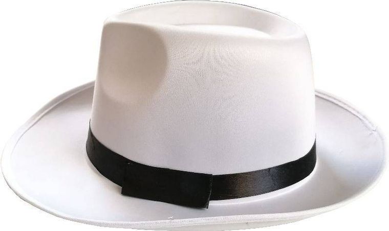 Kapelusz Al Capone, biały