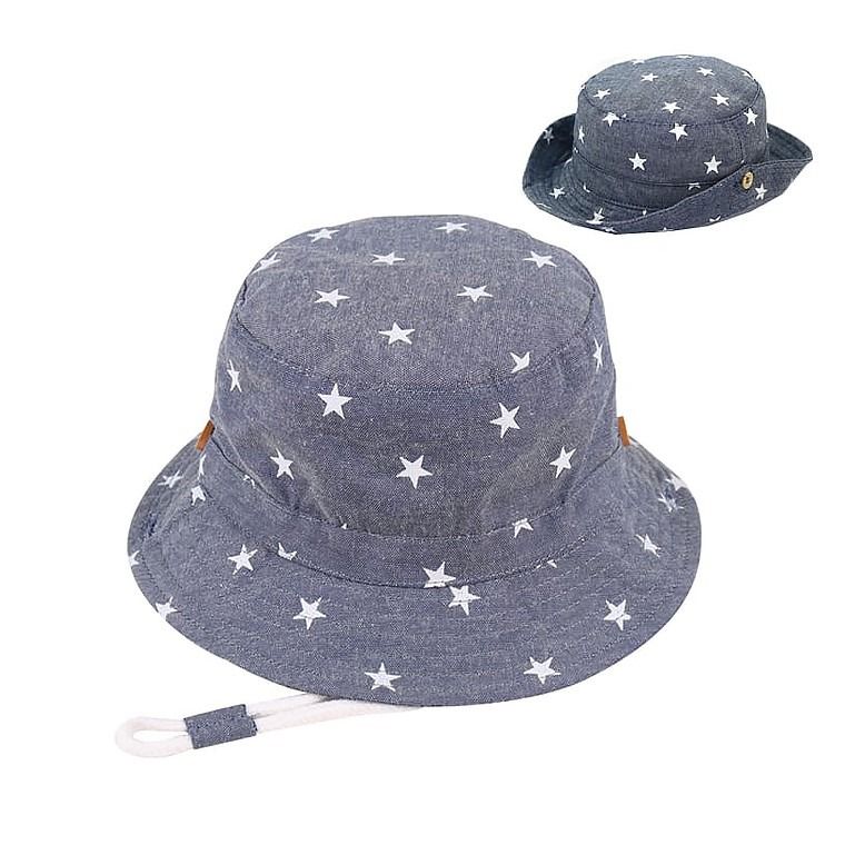 Kapelusz chłopięcy, niebieski, Ambra