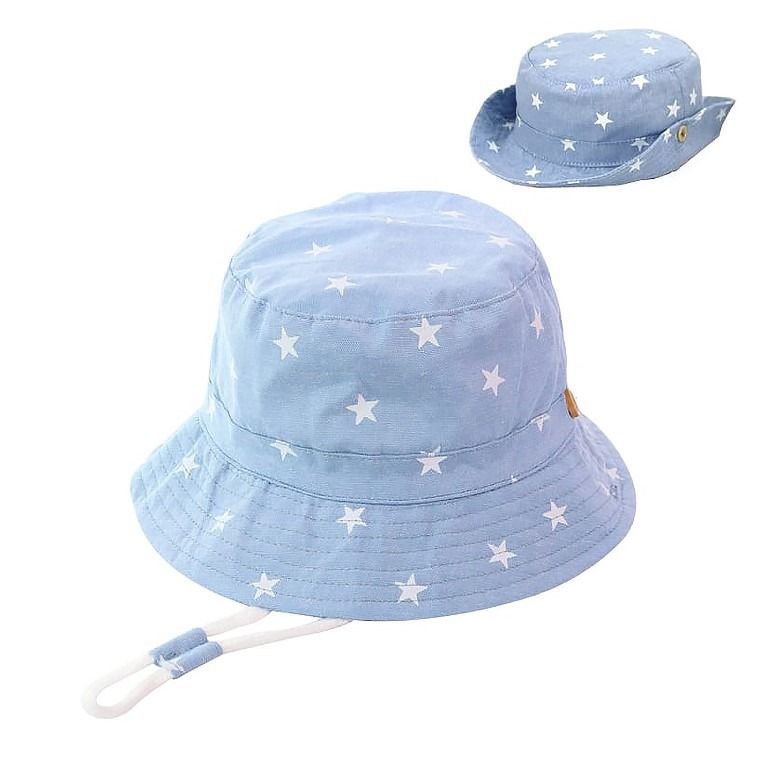 Kapelusz chłopięcy, niebieski, Ambra