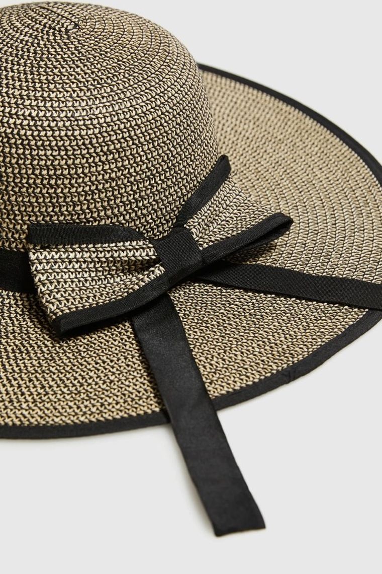 Kapelusz damski, beżowy, Moodo