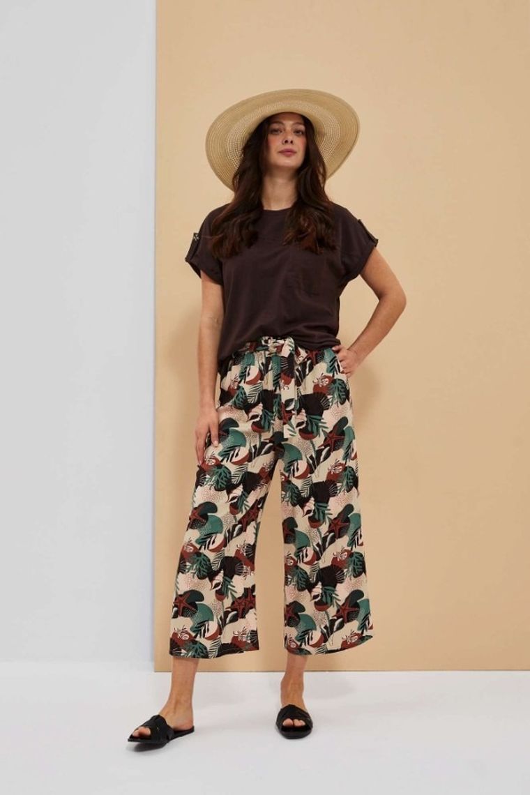 Kapelusz damski, słomiany, beżowy, Moodo