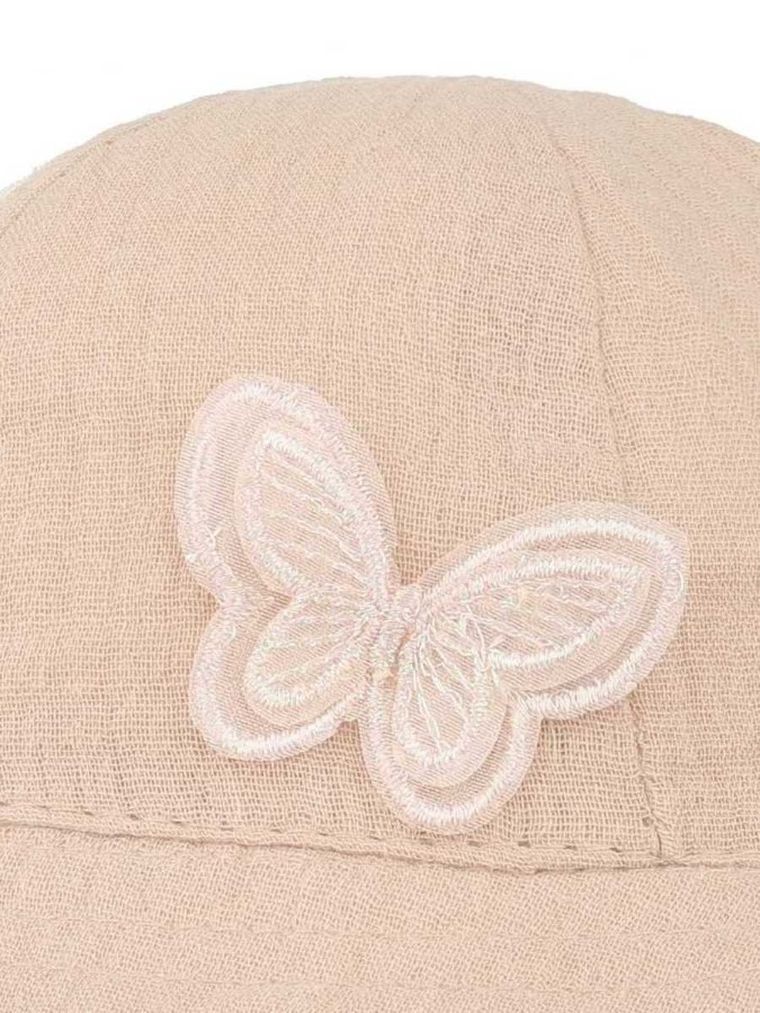 Kapelusz dziewczęcy, beżowy, Ambra