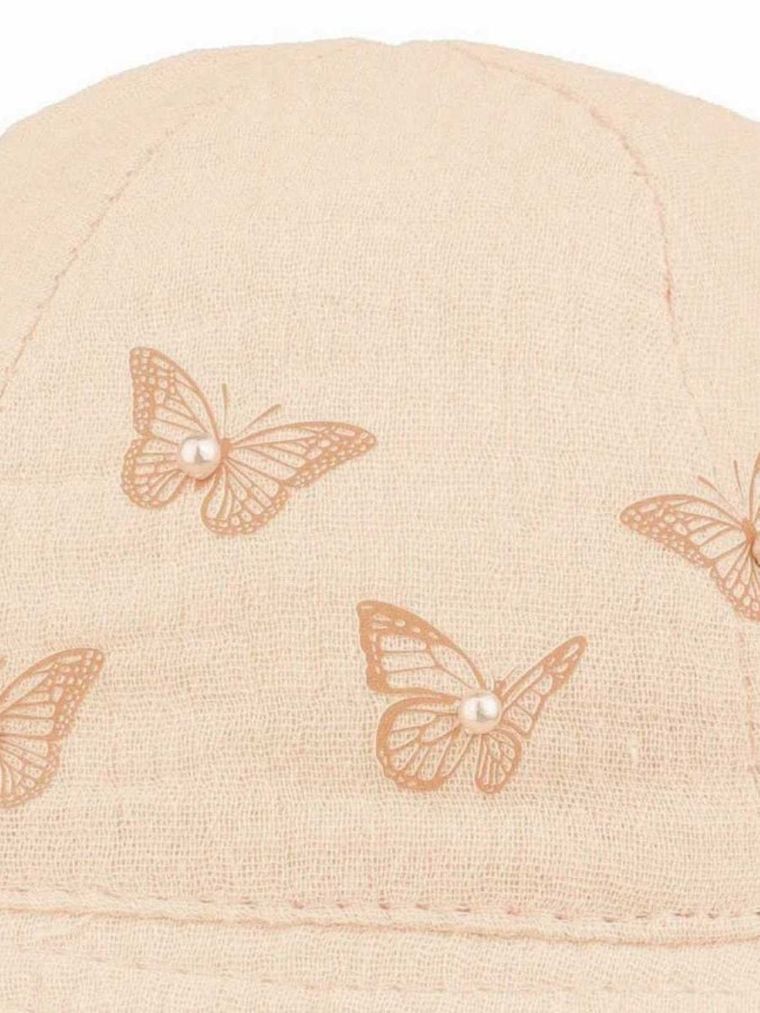 Kapelusz dziewczęcy, beżowy, Ambra