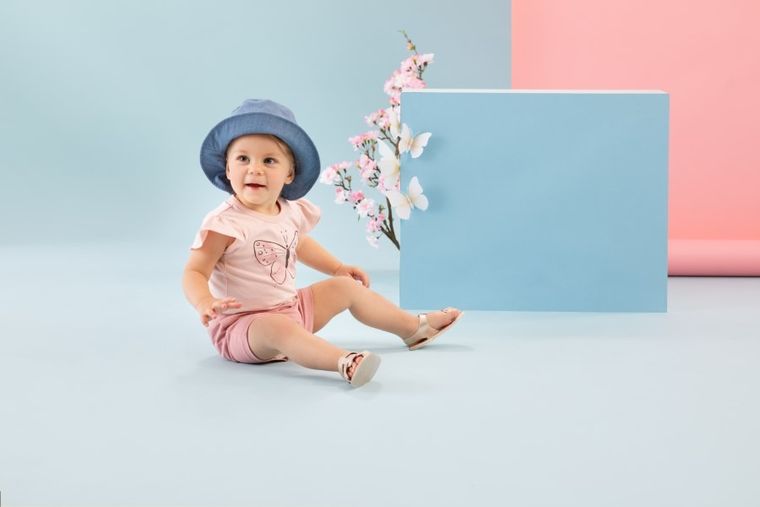 Kapelusz dziewczęcy, denim, Pinokio