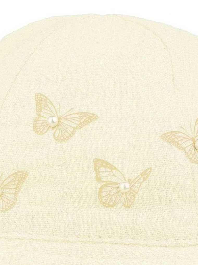 Kapelusz dziewczęcy, ecru, Ambra