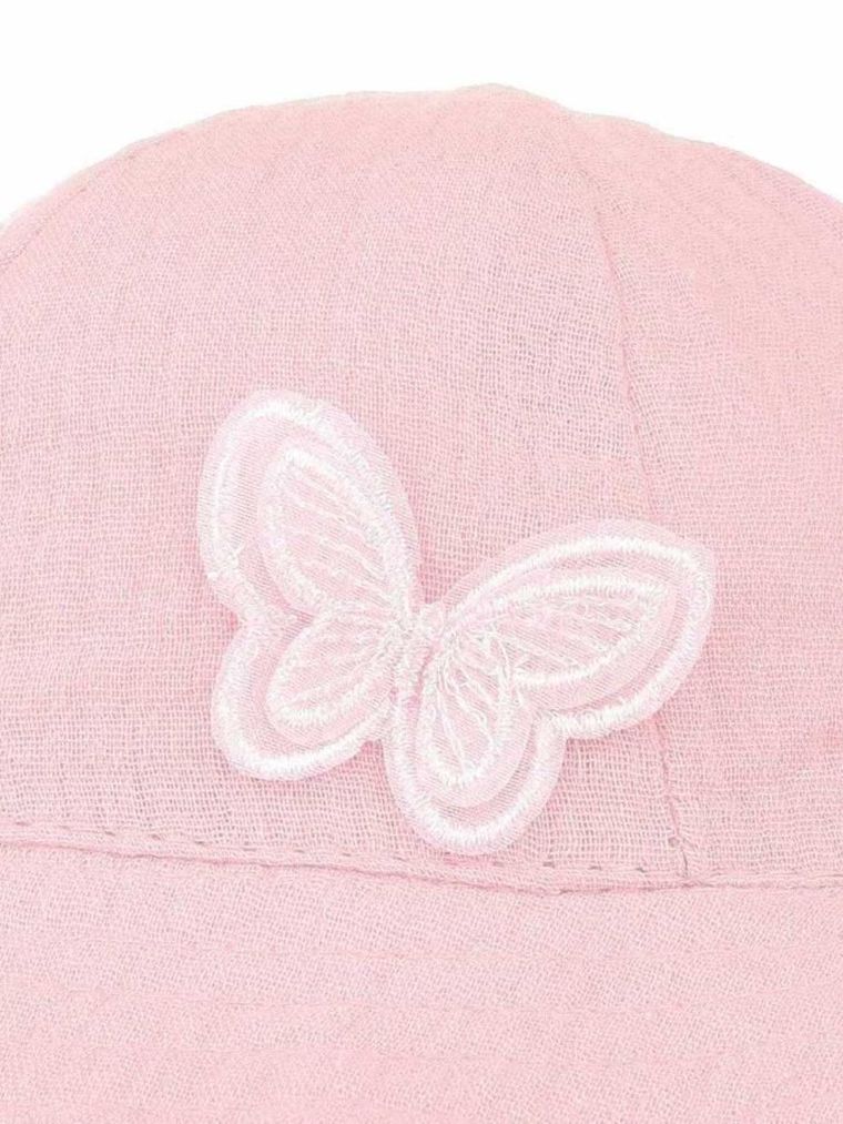 Kapelusz dziewczęcy, różowy, Ambra