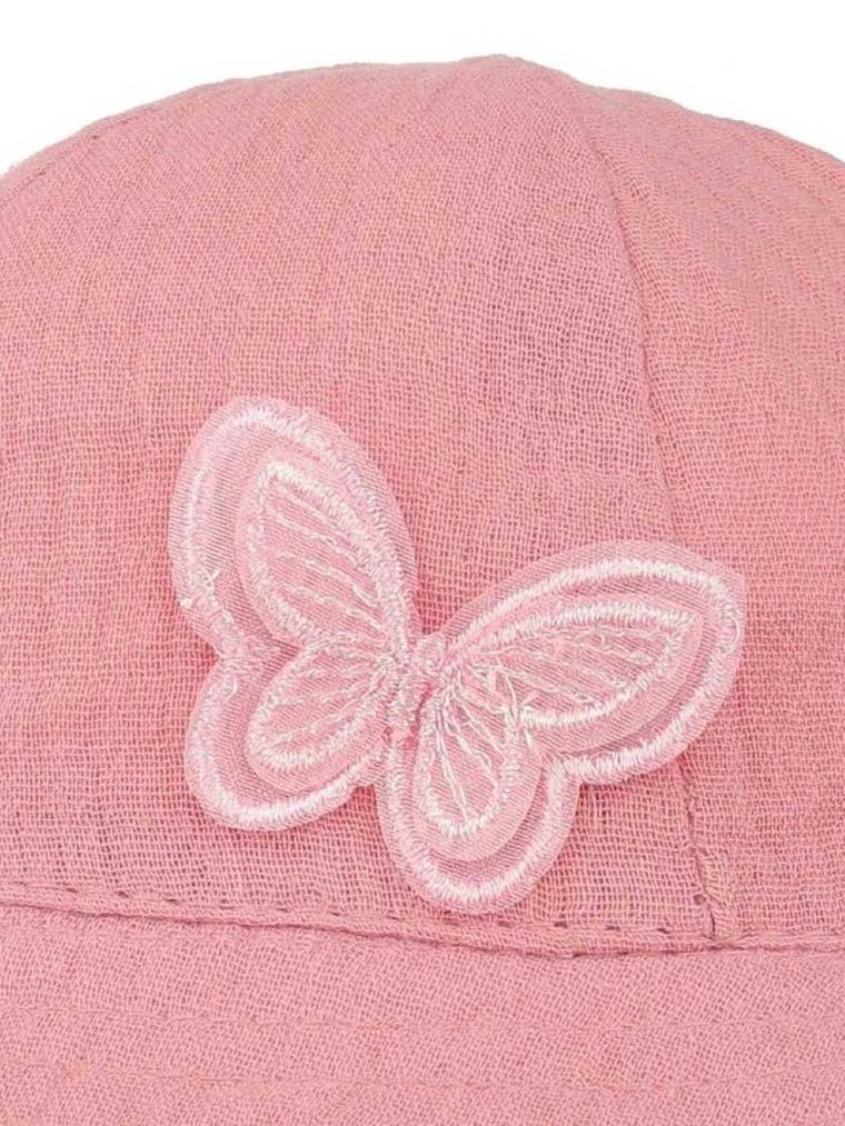 Kapelusz dziewczęcy, różowy, Ambra