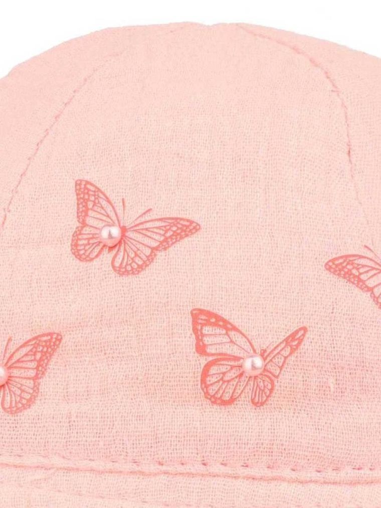 Kapelusz dziewczęcy, różowy, Ambra