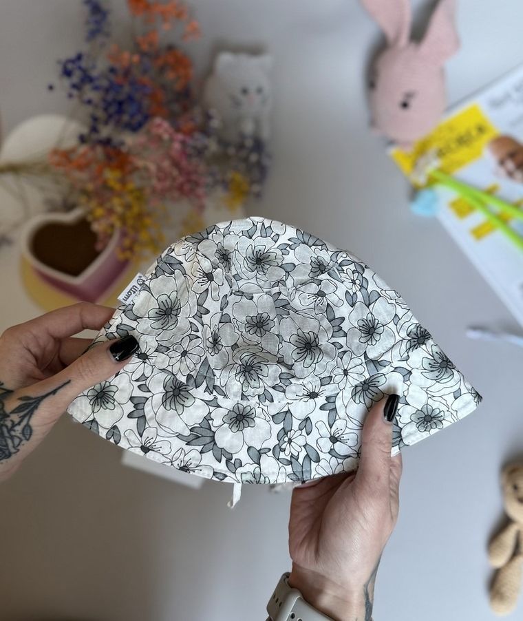 Kapelusz dziewczęcy, szary, Iltom