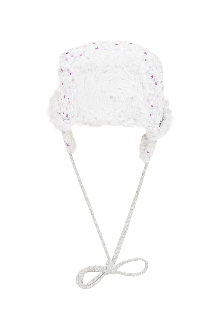 Kapelusz dziewczęcy, wiązany, mix, gwiazdki, ocieplany, Döll