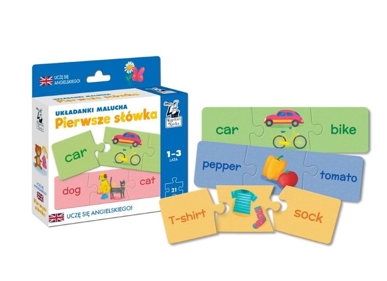 Kapitan Nauka. Angielski. Pierwsze słówka. Układanki malucha