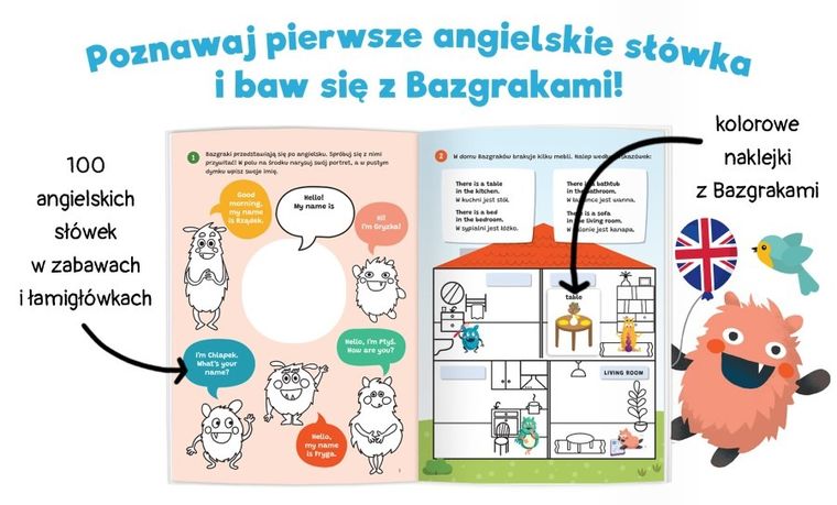 Kapitan Nauka. Bazgraki poznają angielski. Pierwsze słówka