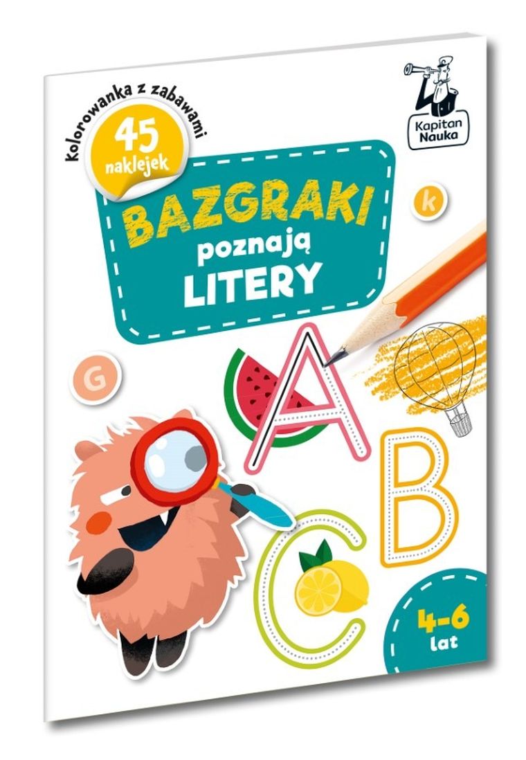 Kapitan Nauka. Bazgraki poznają litery. 4-6 lat