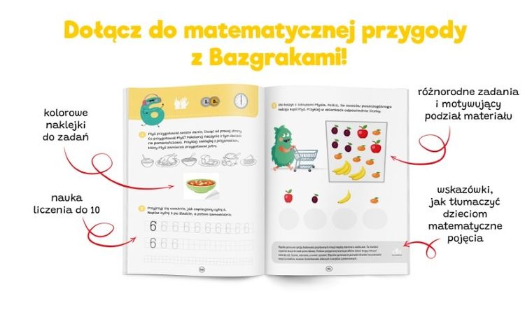 Kapitan Nauka. Bazgraki poznają matematykę. Elementarz. Poziom 1