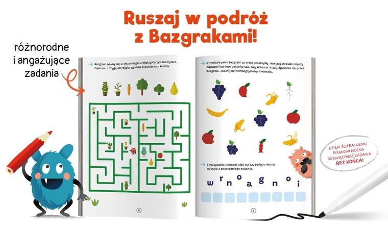 Kapitan Nauka. Bazgraki. W podróży. 3-6 lat