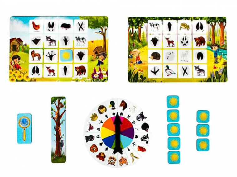 Kapitan Nauka. Bingo, Na tropie zwierząt, gra edukacyjna