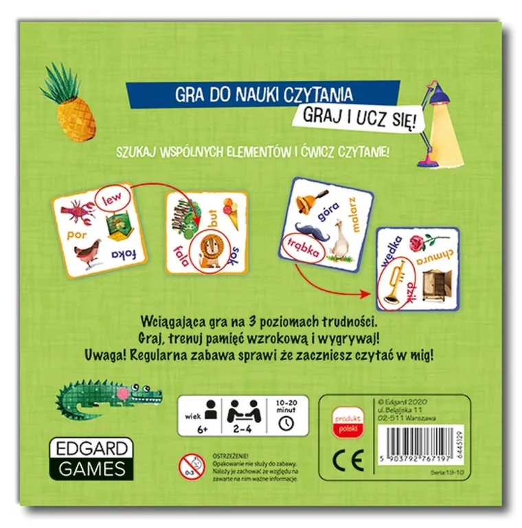 Kapitan Nauka. Bójka na czytanie, gra edukacyjna