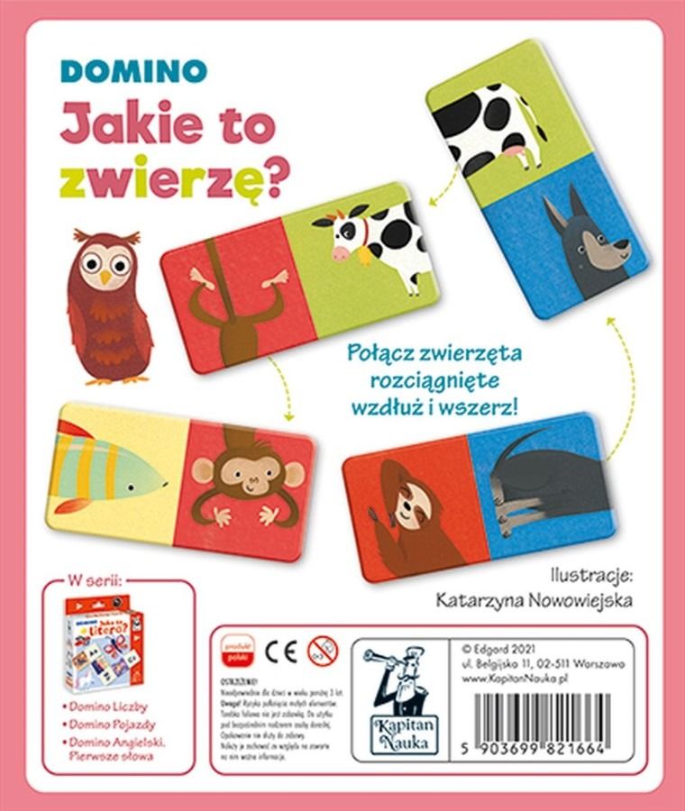 Kapitan Nauka. Domino, Jakie to zwierzę? gra familijna