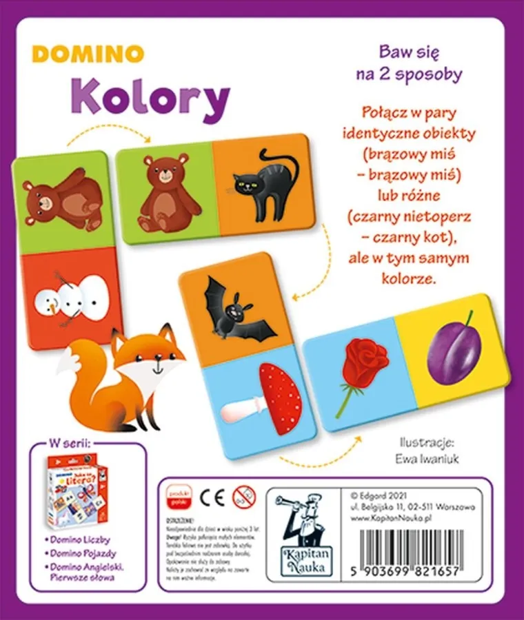 Kapitan Nauka. Domino, Kolory, gra familijna