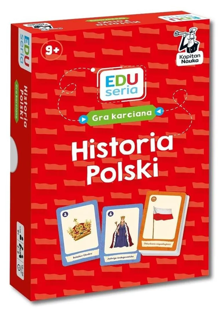 Kapitan Nauka. EDUseria. Historia Polski, edukacyjna gra karciana
