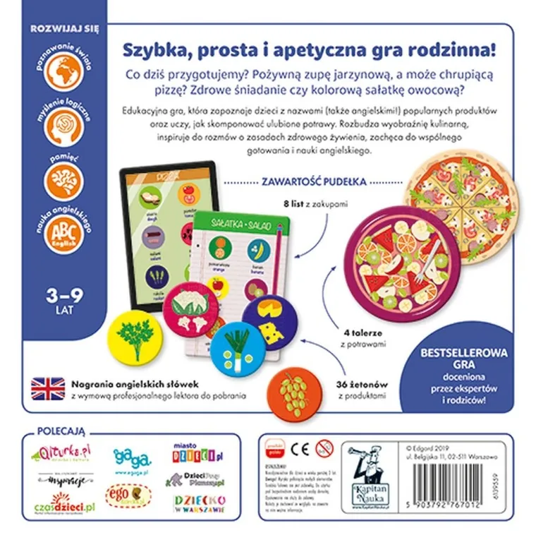 Kapitan Nauka. Gotowanie. Gra edukacyjna