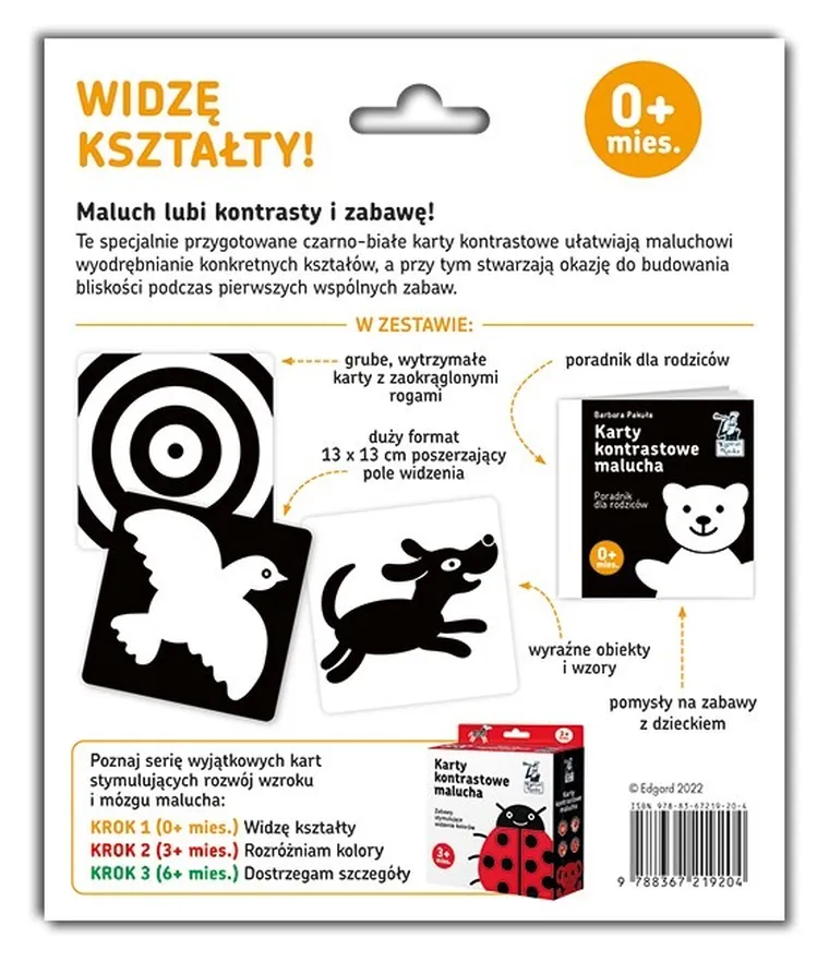 Kapitan Nauka. Karty kontrastowe malucha 0+