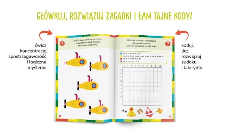 Kapitan Nauka. Łamigłówki dla 5-latka