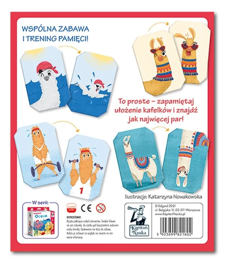 Kapitan Nauka. Lamy i alpaki, gra memory