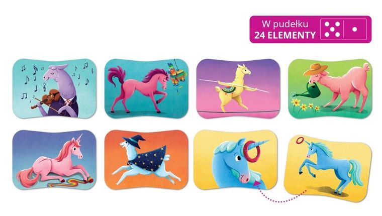 Kapitan Nauka. Lamy i jednorożce, gra memo