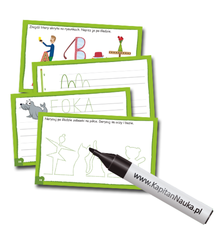 Kapitan Nauka. Litery. Piszę i zmazuję