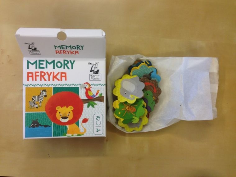 Kapitan Nauka. memory Afryka, gra plaszowa