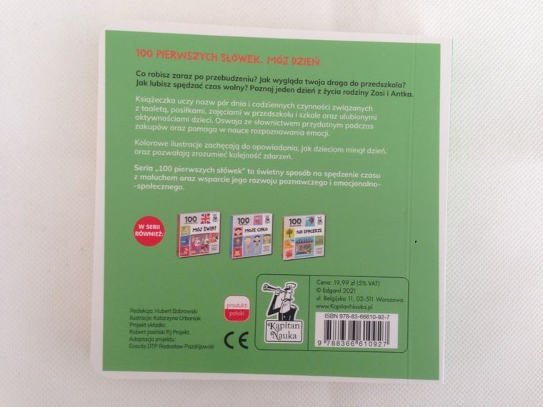 Kapitan Nauka. Mój dzień. 100 pierwszych słówek