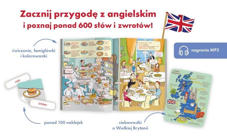 Kapitan Nauka. Mój pierwszy kurs angielskiego. 600 słów i zwrotów